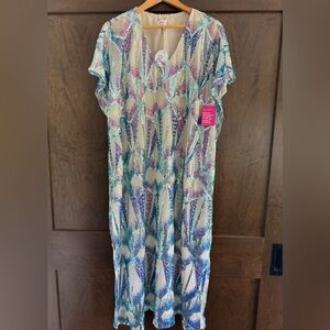 NWT Buddy Love Queen Of The Sea Atlas Sequin Kaftan